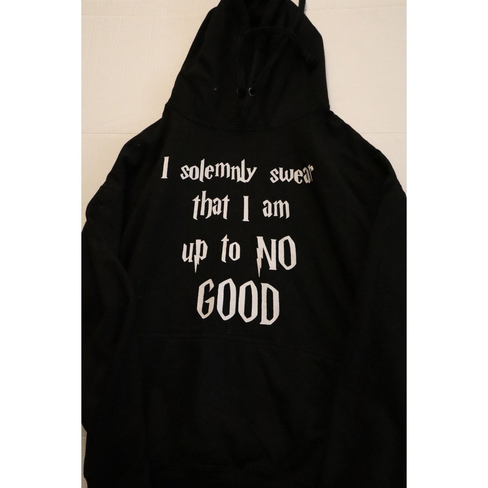 ESY Surf Co  Harry Potter Up To No Good Black Graphic Hoodie Large